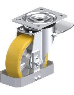 Poliuretano ratukas L-ALTH 150K-ST-FS su stabdžiais