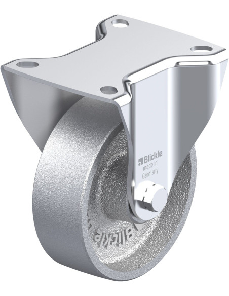 B-G 100G fiksuotas ratukas, 100 mm diametras, plienas