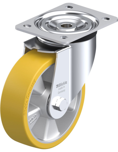 Poliuretano pasukamas ratukas L-ALTH 160K, 160 mm