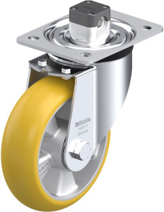 Poliuretano pasukamas ratukas su stabdžiais L-ALTH