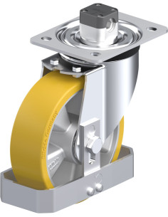 Poliuretano ratukas L-ALTH 160K-CS11-FS su stabdžiais