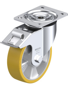 Poliuretano ratukas L-ALTH 160K-FI su stabdžiais