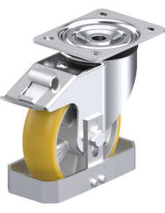 Poliuretano ratukas L-ALTH 160K-FI-CO-FS su stabdžiais