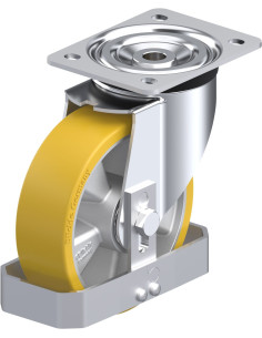 Poliuretano pasukamas ratukas L-ALTH 160K-FS, 160 mm