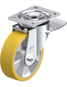 L-ALTH 160K-ST poliuretano pasukamas ratukas su stabdžiais