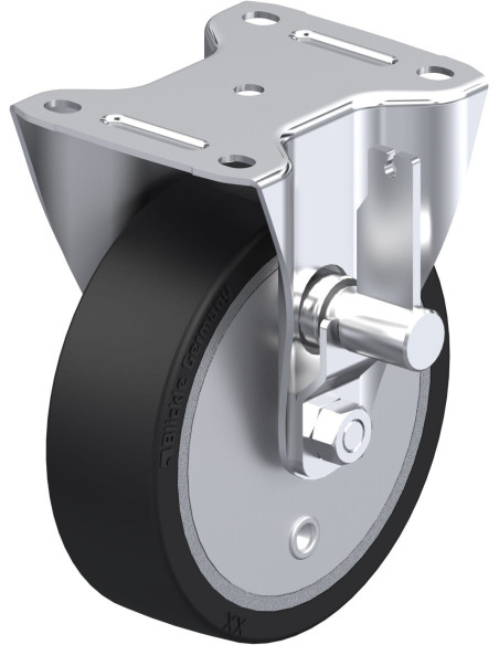 B-GEV 160K-TB fiksuotas ratukas su guminėmis padangomis