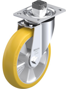 Poliuretano pasukamas ratukas su stabdžiais 200 mm