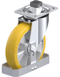 Poliuretano ratukas L-ALTH 200K-CS11-CO-FS su stabdžiais