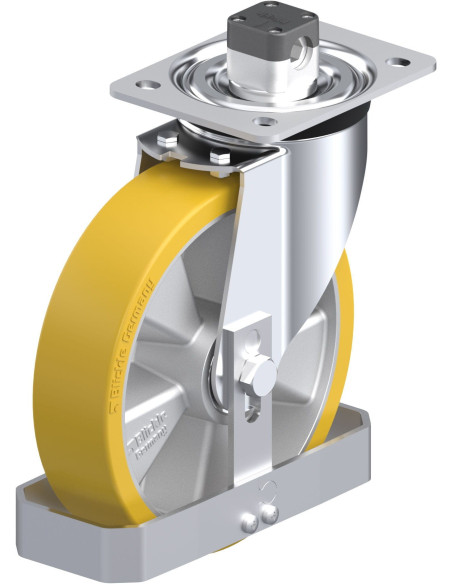 Poliuretano ratukas L-ALTH 200K-CS11-FS su stabdžiais