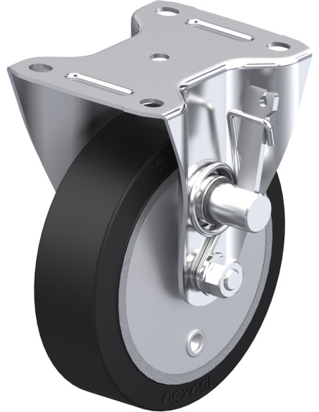 B-GEV 160K-TMR fiksuotas ratukas dengtas guma