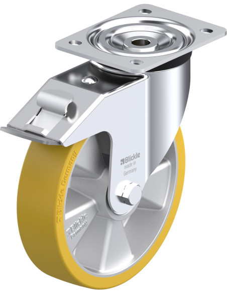 Poliuretano pasukamas ratukas su stabdžiais L-ALTH 200K-FI