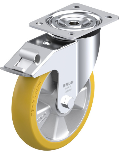 Poliuretano ratukas L-ALTH 200K-FI-CO su stabdžiais