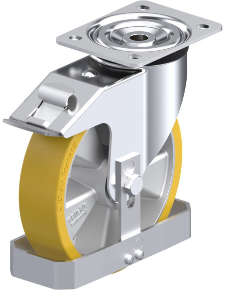 Poliuretano ratukas L-ALTH 200K-FI-FS su stabdžiais