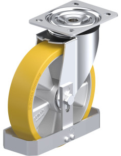 Poliuretano pasukamas ratukas L-ALTH 200K-FS, 200 mm