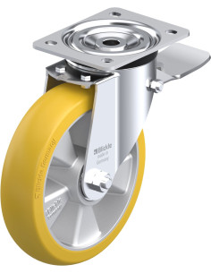 Poliuretano ratukas L-ALTH 200K-ST-CO su stabdžiais