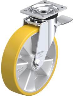 Poliuretano ratukas L-ALTH 250K-3-ST su stabdžiais