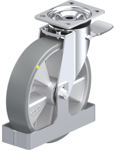 L-ALTH 250K-3-ST-AS-FS antistatinis ratukas su stabdžiais