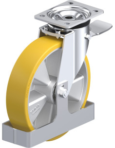 Poliuretano ratukas L-ALTH 250K-3-ST-FS su stabdžiais