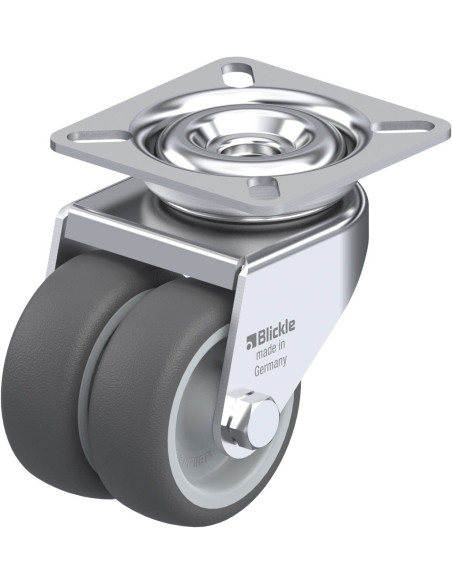 LDA-PATH 50G - Dvigubas pasukamas poliuretano ratukas