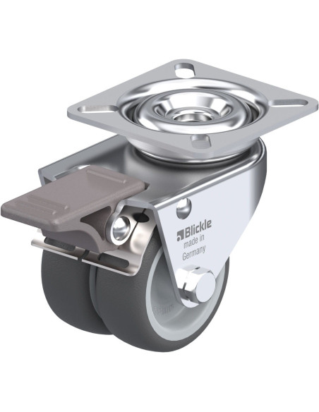 LDA-PATH 50G-FI - Dvigubas pasukamas poliuretano ratukas 50