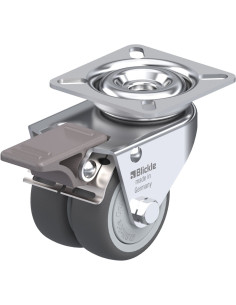 LDA-PATH 50KF-FI - Dvigubas pasukamas poliuretano ratukas