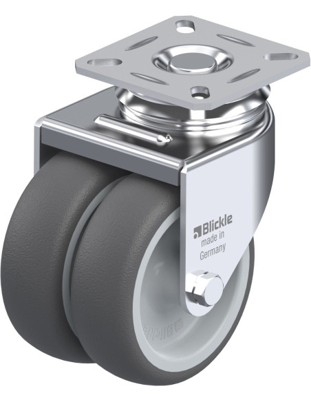 LDA-PATH 75G - Dvigubas pasukamas poliuretano ratukas