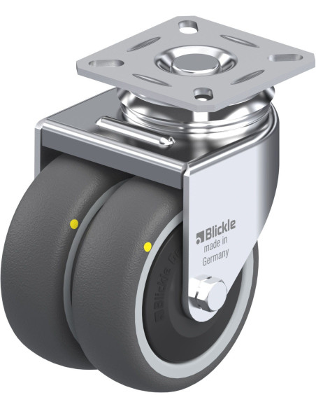 LDA-PATH 75KF-ELS - antistatinis dvigubas pasukamas ratukas
