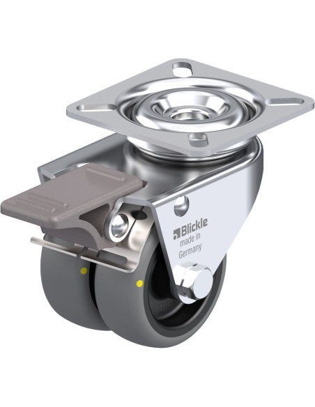 LDA-TPA 50G-FI-ELS antistatinis dvigubas pasukamas ratukas