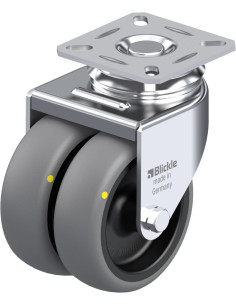 LDA-TPA 75G-ELS antistatinis dvigubas pasukamas ratukas