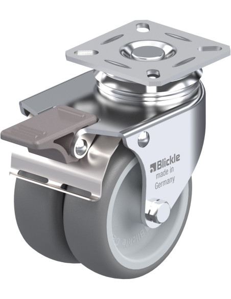 LDA-TPA 75G-FI dvigubas pasukamas ratukas 75 mm