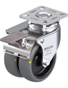 LDA-TPA 75G-FI-ELS - antistatinis dvigubas pasukamas ratukas