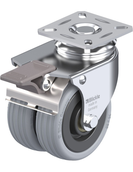 LDA-VPA 75K-FI dvigubas pasukamas ratukas 75 mm