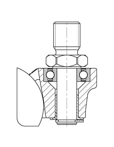 LD-PO 60G dvigubas pasukamas ratukas