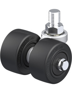 LD-POEV 60KF dvigubas pasukamas ratukas su guma