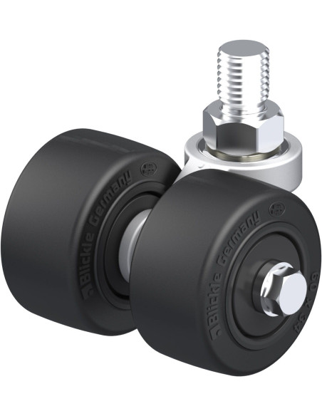 LD-POEV 60KF dvigubas pasukamas ratukas su guma