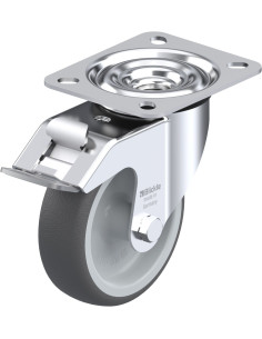 LE-PATH 100G-FI poliuretano ratukas su stabdžiais