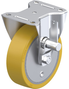 B-GTH 160K-TB fiksuotas ratukas, poliuretanas, 160 mm