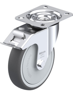 LE-PATH 125KF-FI poliuretano ratukas su stabdžiais