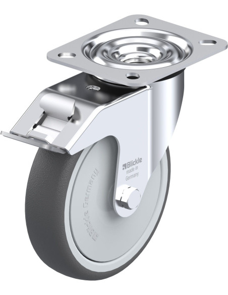 LE-PATH 125KF-FI poliuretano ratukas su stabdžiais