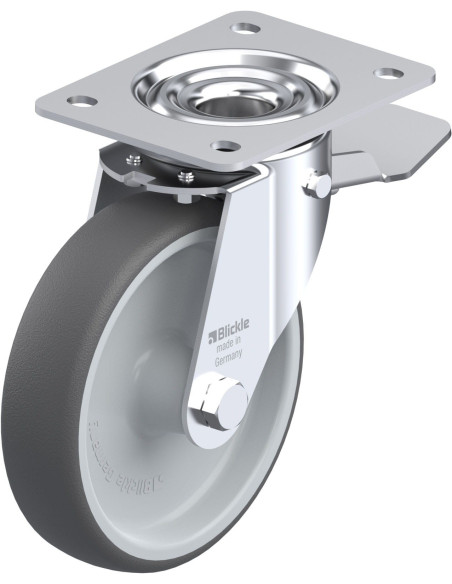 LE-PATH 160G-ST poliuretano ratukas su stabdžiais