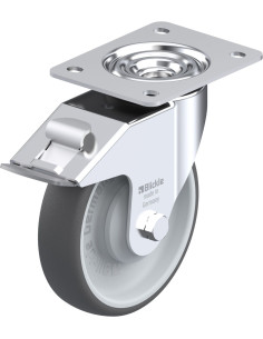 LE-PATH 160KA-FI poliuretano ratukas su stabdžiais