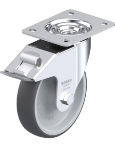 LE-PATH 160R-FI poliuretano ratukas su stabdžiais