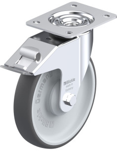 LE-PATH 200KA-FI poliuretano ratukas su stabdžiais