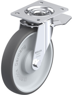 LE-PATH 200KA-ST poliuretano pasukamas ratukas su stabdžiais