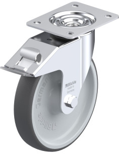 LE-PATH 200R-FI poliuretano ratukas su stabdžiais