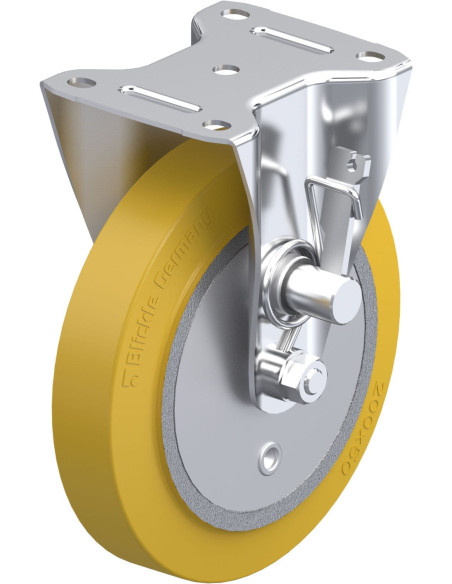 B-GTH 200K-TMR Poliuretano fiksuotas ratukas 200 mm