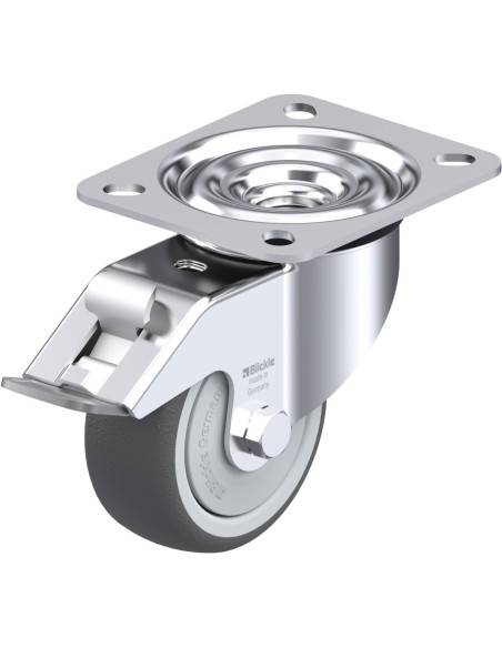 LE-PATH 80KF-FI poliuretano ratukas su stabdžiais