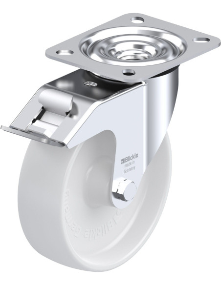 LE-PO 125G-FI sintetinis pasukamas ratukas su stabdžiais