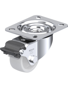 LE-PO 60G-RA sintetinis pasukamas ratukas su stabdžiais