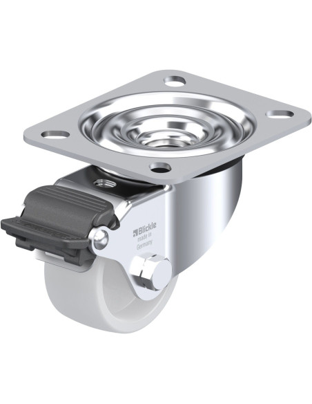 LE-PO 60G-RA sintetinis pasukamas ratukas su stabdžiais